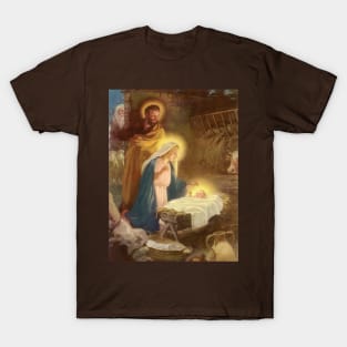 Vintage Christmas Nativity Scene T-Shirt